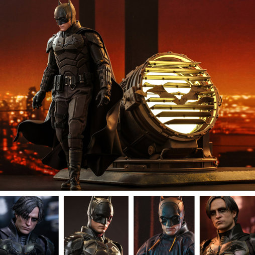 The Batman: Batman - Deluxe und Bat-Signal, 1/6 Figur