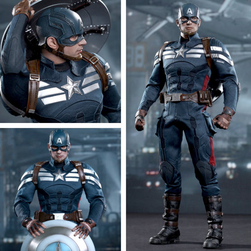 Captain America - The Winter Soldier: Captain America - Stealth S.T.R.I.K.E. Suit, 1/6 Figur