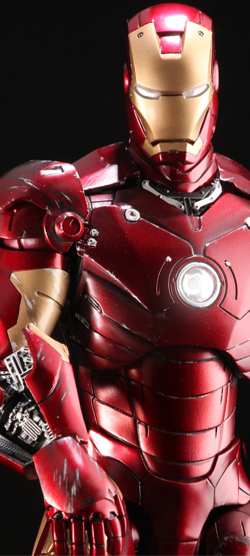 Iron Man 1: Iron Man Mark III - Battle Damaged, 1/6 Figur ... https://spaceart.de/produkte/irm003-iron-man-mark-iii-3-battle-damaged-figur-hot-toys-mms110-4897011172910-spaceart.php