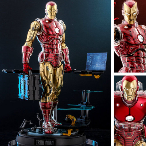 Iron Man - The Origins Collection: Iron Man - Deluxe - DieCast, Typ: 1/6 Figur