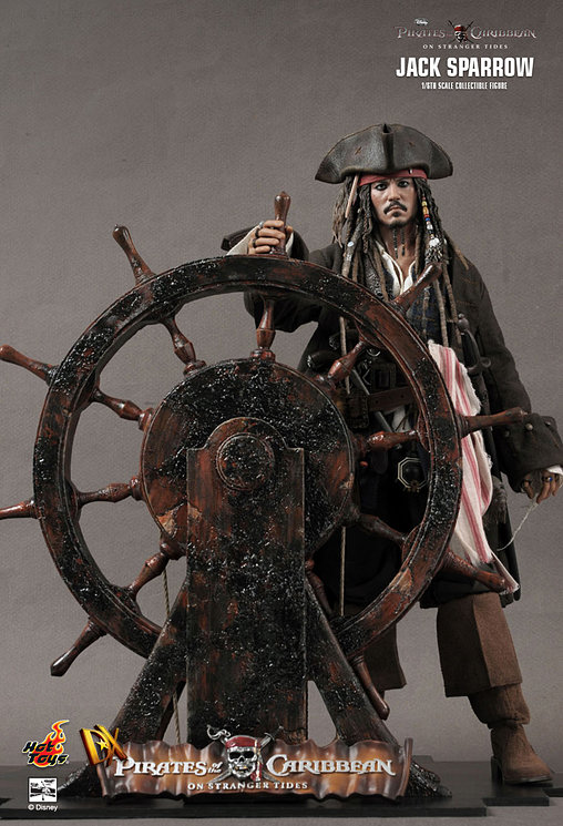 Pirates of the Caribbean - Fremde Gezeiten: Captain Jack Sparrow, 1/6 Figur von Hot Toys