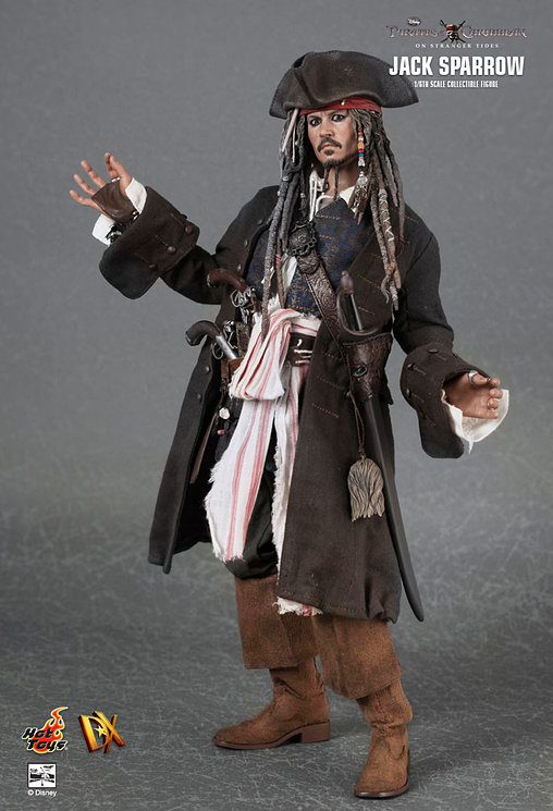 Pirates of the Caribbean - Fremde Gezeiten: Captain Jack Sparrow, 1/6 Figur von Hot Toys