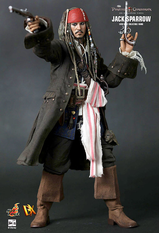 Pirates of the Caribbean - Fremde Gezeiten: Captain Jack Sparrow, 1/6 Figur von Hot Toys