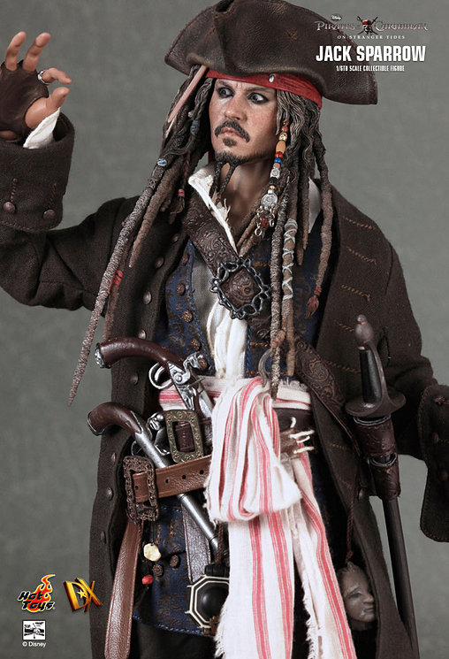 Pirates of the Caribbean - Fremde Gezeiten: Captain Jack Sparrow, 1/6 Figur von Hot Toys