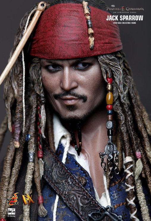 Pirates of the Caribbean - Fremde Gezeiten: Captain Jack Sparrow, 1/6 Figur von Hot Toys