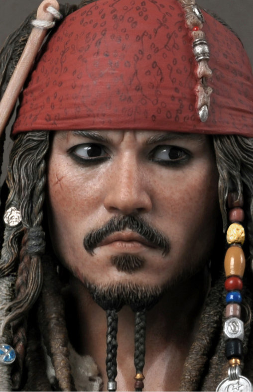 Pirates of the Caribbean - Fremde Gezeiten: Captain Jack Sparrow, 1/6 Figur von Hot Toys