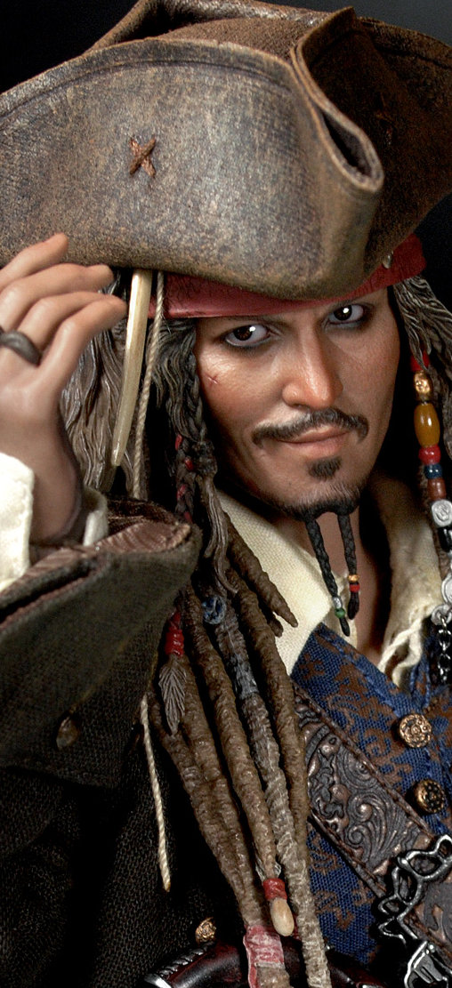 Pirates of the Caribbean - Fremde Gezeiten: Captain Jack Sparrow, 1/6 Figur von Hot Toys