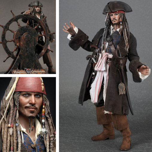 Pirates of the Caribbean - Fremde Gezeiten: Captain Jack Sparrow, 1/6 Figur
