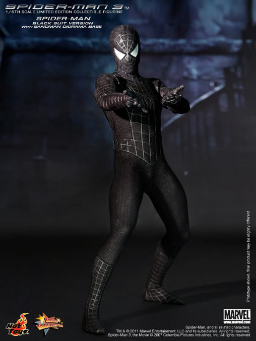 Spider-Man 3: Black Suit Spider-Man mit Sandman Diorama, 1/6 Figur ... https://spaceart.de/produkte/spm009-black-suit-spider-man-3-mit-sandman-diorama-figur-hot-toys-mms165-4897011174228-spaceart.php