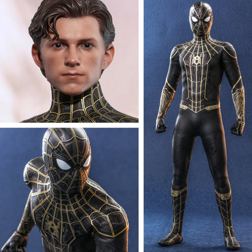 Spider-Man - No Way Home: Spider-Man - Black and Gold Suit, 1/6 Figur