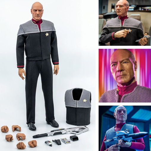 Star Trek - First Contact: Captain Jean-Luc Picard, 1/6 Figur