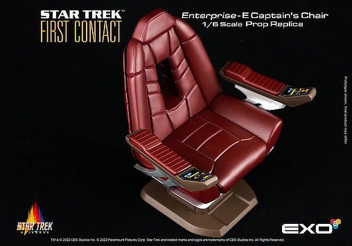Star Trek - First Contact: Enterprise-E Captains Chair , Fertig-Modell ... https://spaceart.de/produkte/st019-star-trek-picard-captain-chair.php