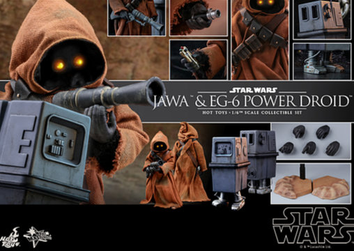 Star Wars - Episode IV - A New Hope: Jawa und EG-6 Power Droid, 1/6 Figur ... https://spaceart.de/produkte/star-wars-jawa-und-eg-6-power-droid-1-6-figuren-hot-toys-mms554-sw014.php