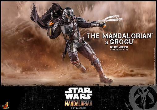 Star Wars - The Mandalorian: Mandalorian und Grogu - Deluxe, 1/6 Figur ... https://spaceart.de/produkte/sw132-star-wars-mandalorian-and-grogur-figur-hot-toys-tms052.php