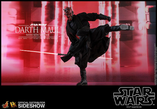Star Wars - Episode I - The Phantom Menace: Darth Maul with Sith Speeder, 1/6 Figur ... https://spaceart.de/produkte/sw139-darth-maul-with-sith-speeder-star-wars-figur-hot-toys.php