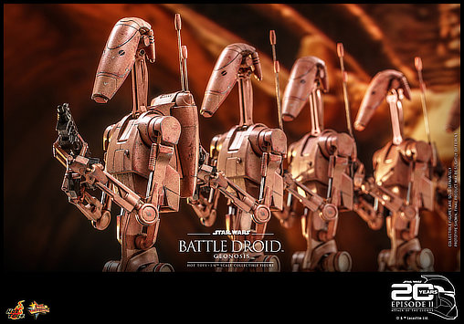 Star Wars - Episode II - Attack of the Clones: Battle Droid - Geonosis, 1/6 Figur ... https://spaceart.de/produkte/sw158-battle-droid-geonosis-figur-hot-toys.php