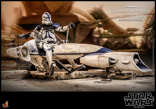 Star Wars - The Clone Wars: Commander Appo und BARC Speeder, 1/6 Figur ... https://spaceart.de/produkte/sw164-commander-appo-barc-speeder-figur-hot-toys.php