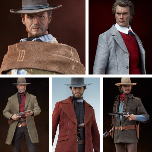 Hochwertige Clint Eastwood Figuren bei spaceart.de
