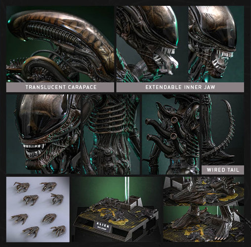 Alien 1: Big Chap Xenomorph, 1/6 Figur von Hot Toys