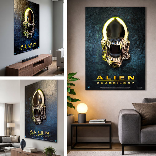 Alien Quadrilogy: 3D Wallplaque, 3D Wallplaque von Fox