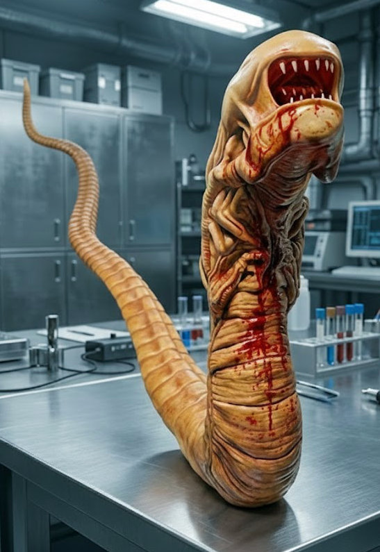 Alien 1: Chest Burster, Modell-Bausatz von Halcyon