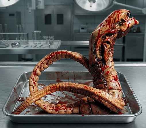 Alien 1: Chest Burster, Modell-Bausatz von Halcyon