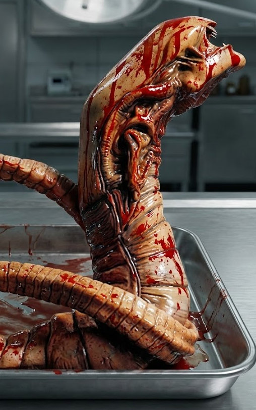 Alien 1: Chest Burster, Modell-Bausatz von Halcyon