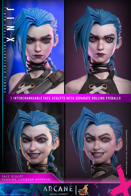 Arcane: Jinx, 1/6 Figur von Hot Toys
