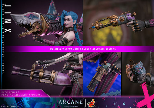 Arcane: Jinx, 1/6 Figur von Hot Toys