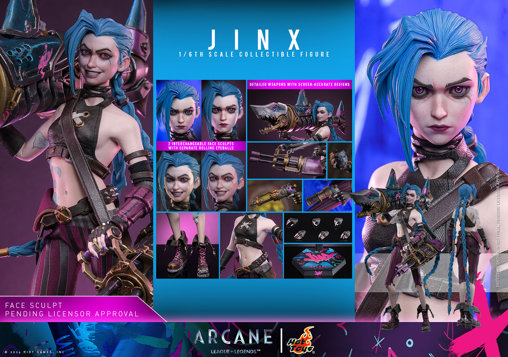 Arcane: Jinx, 1/6 Figur von Hot Toys