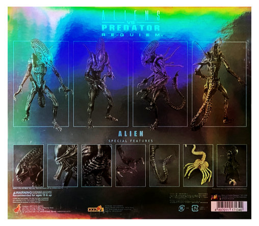 Aliens vs. Predator - Requiem: Alien Warrior mit Face Hugger, 1/6 Figur von Hot Toys