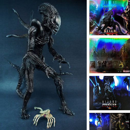 Aliens vs. Predator - Requiem: Alien Warrior mit Face Hugger, 1/6 Figur