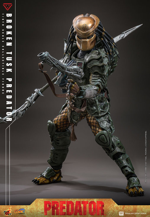 Alien vs. Predator: Broken Tusk Predator, 1/6 Figur von Hot Toys
