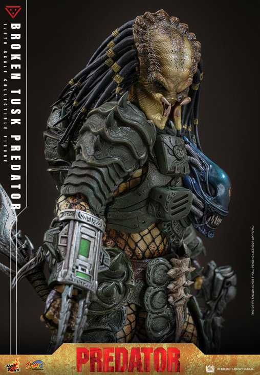 Alien vs. Predator: Broken Tusk Predator, 1/6 Figur von Hot Toys