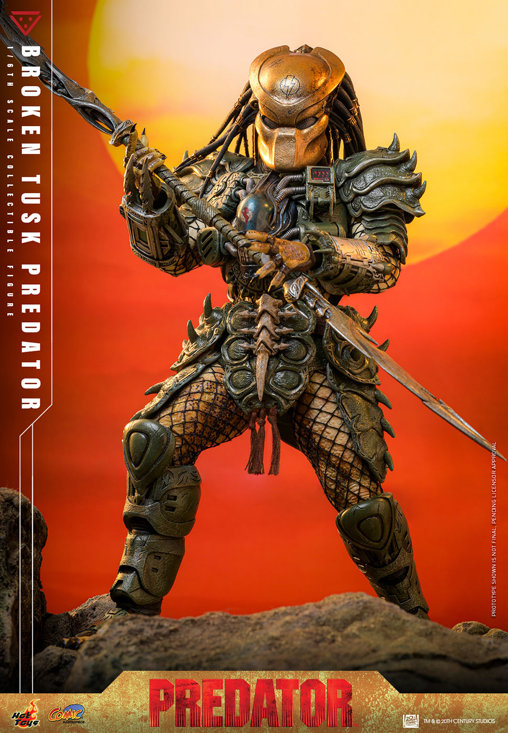 Alien vs. Predator: Broken Tusk Predator, 1/6 Figur von Hot Toys