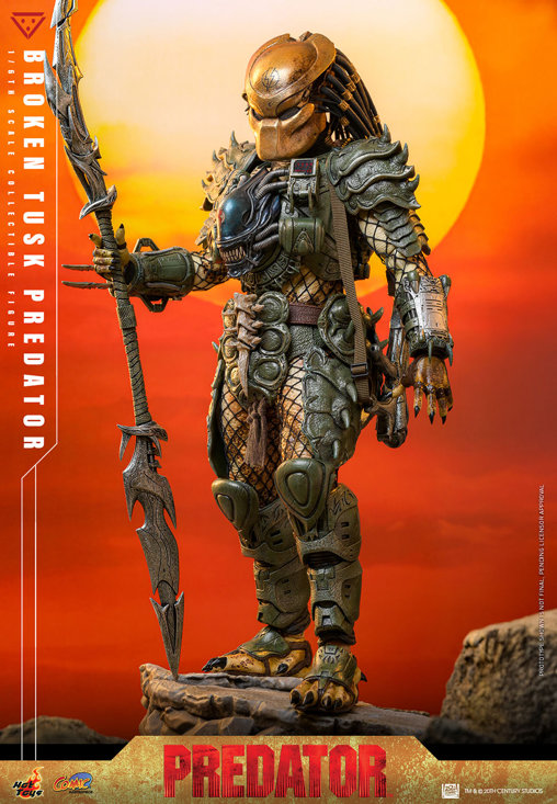 Alien vs. Predator: Broken Tusk Predator, 1/6 Figur von Hot Toys