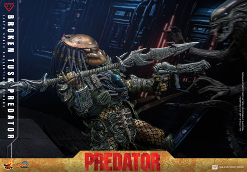 Alien vs. Predator: Broken Tusk Predator, 1/6 Figur von Hot Toys