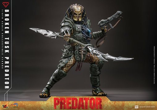 Alien vs. Predator: Broken Tusk Predator, 1/6 Figur von Hot Toys