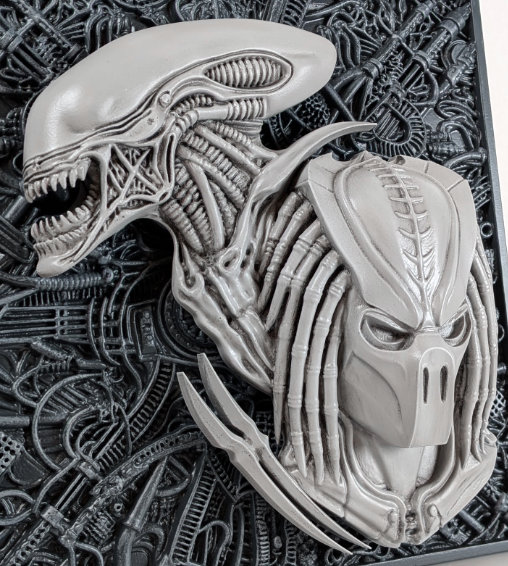 Alien vs. Predator: Final Fight 3D Wallplaque, 3D Wallplaque von SPACEart