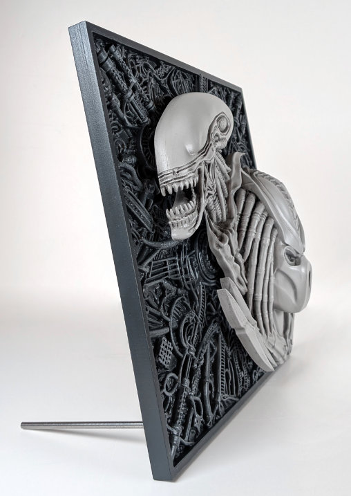 Alien vs. Predator: Final Fight 3D Wallplaque, 3D Wallplaque von SPACEart