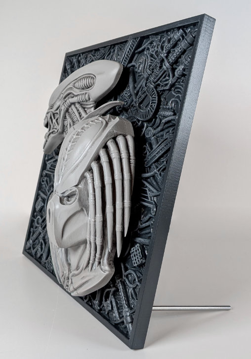 Alien vs. Predator: Final Fight 3D Wallplaque, 3D Wallplaque von SPACEart