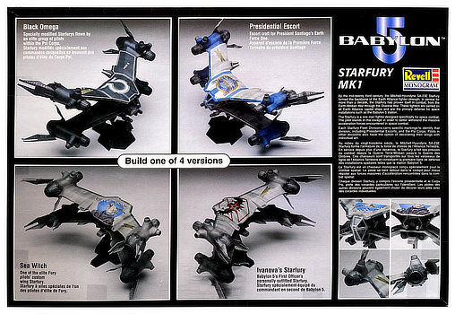 Babylon 5: Starfury MK 1, Modell-Bausatz ... https://spaceart.de/produkte/b5001-babylon-5-starfury-mk-1-modell-bausatz-revell-85-3621-031445036217-spaceart.php