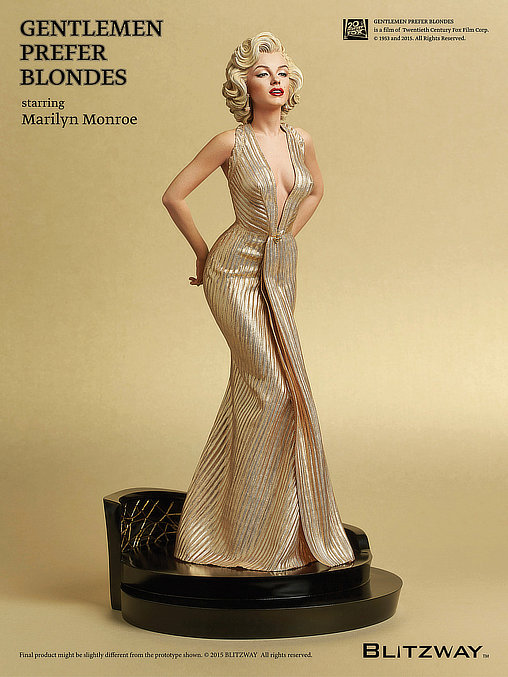 Blondinen bevorzugt: Marilyn Monroe, Statue von Blitzway
