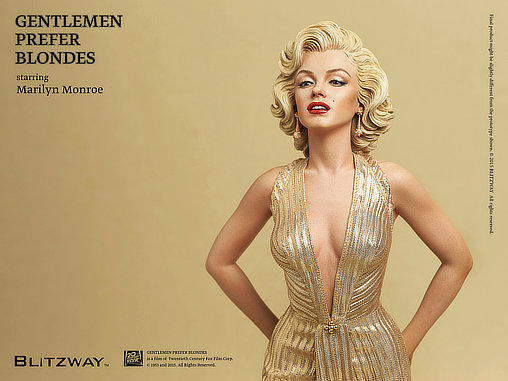 Blondinen bevorzugt: Marilyn Monroe, Statue von Blitzway