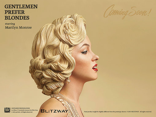 Blondinen bevorzugt: Marilyn Monroe, Statue von Blitzway