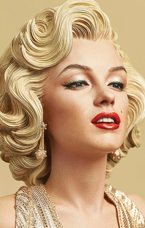 Blondinen bevorzugt: Marilyn Monroe, Statue von Blitzway