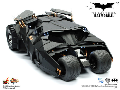 Batman - The Dark Knight: Batmobile - Black Tumbler, Fertig-Modell von Hot Toys