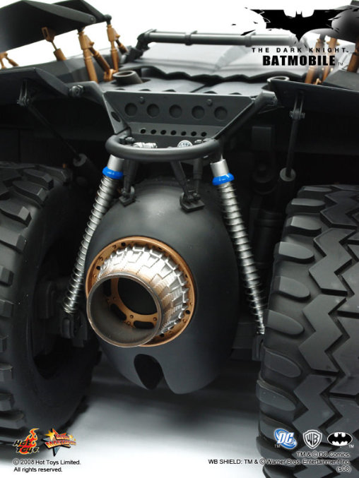 Batman - The Dark Knight: Batmobile - Black Tumbler, Fertig-Modell von Hot Toys