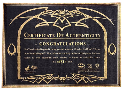 Batman Begins: Batman - Limited Edition, 1/6 Figur von Hot Toys