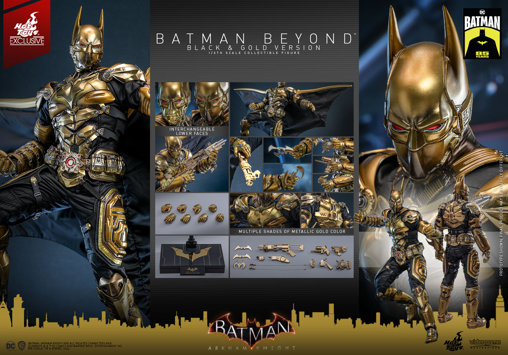 Batman - Arkham Knight: Batman Beyond - Black and Gold Version, 1/6 Figur von Hot Toys